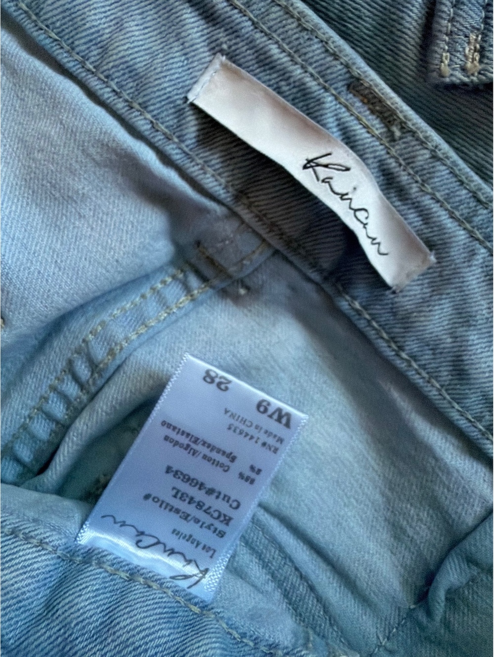 Kan Can Cargo Jeans light wash Size 28 - Picture 4 of 4